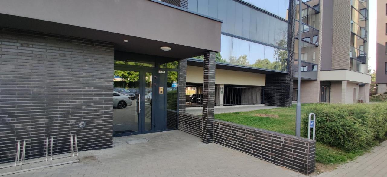 Erdvi Studija Spacious Studio Apartment Self Check In VNO Exterior photo