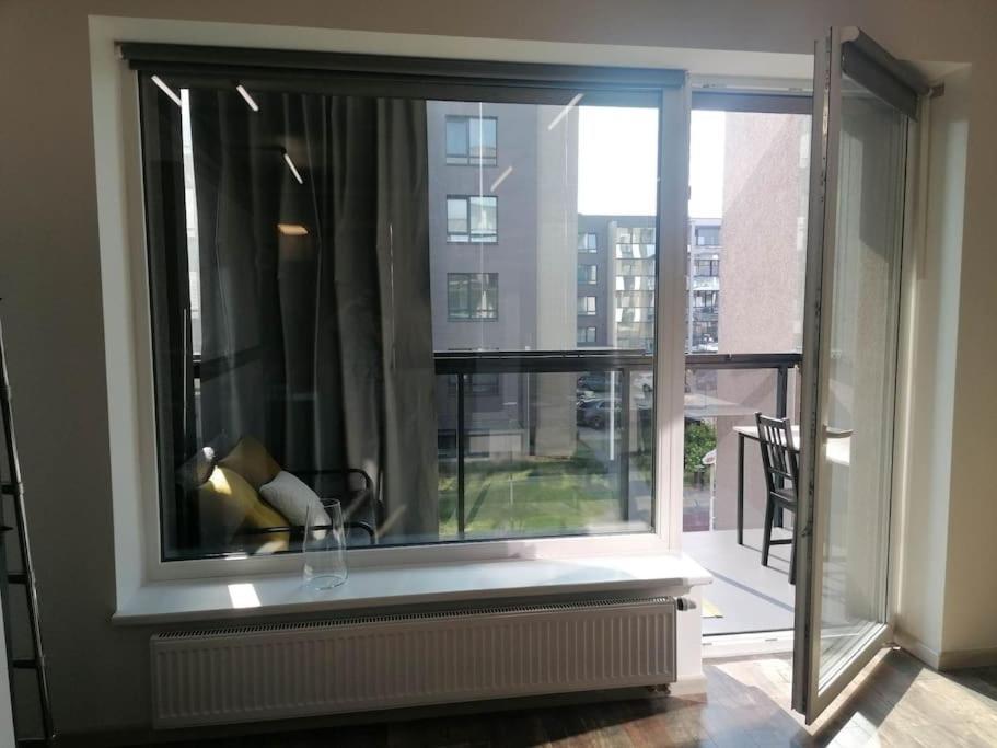 Erdvi Studija Spacious Studio Apartment Self Check In VNO Exterior photo