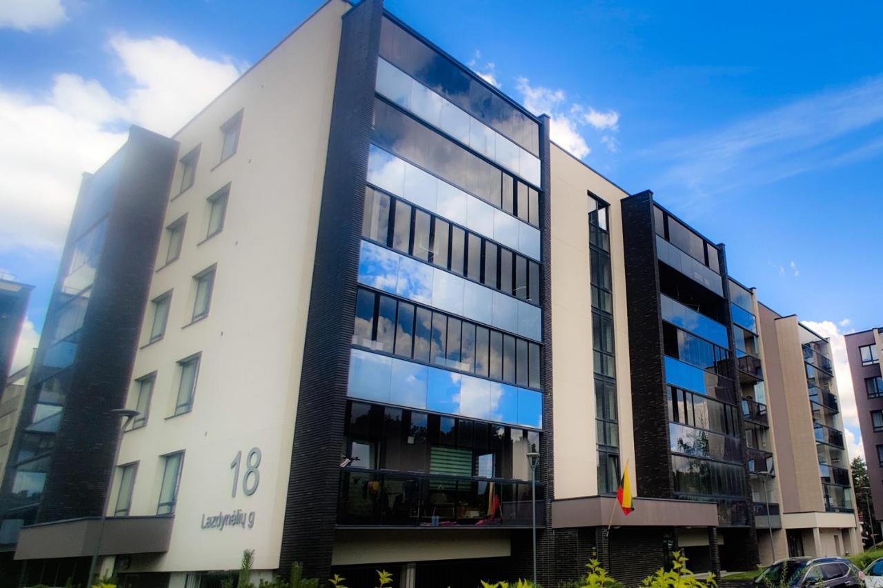 Erdvi Studija Spacious Studio Apartment Self Check In VNO Exterior photo